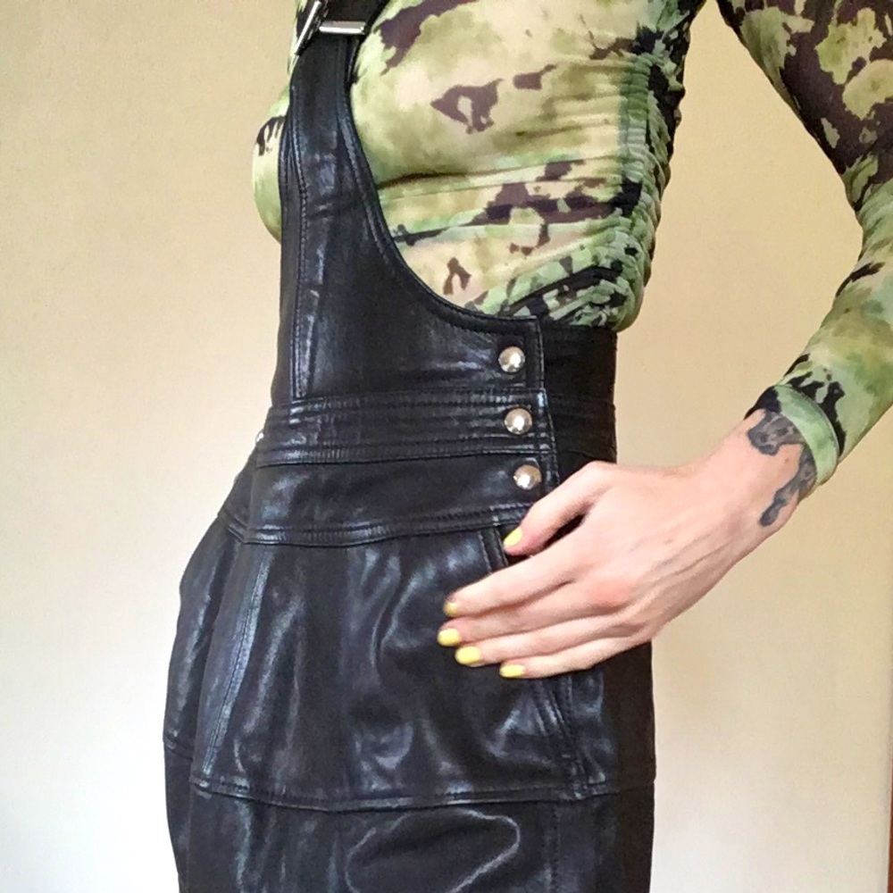 Leather Mini Dress